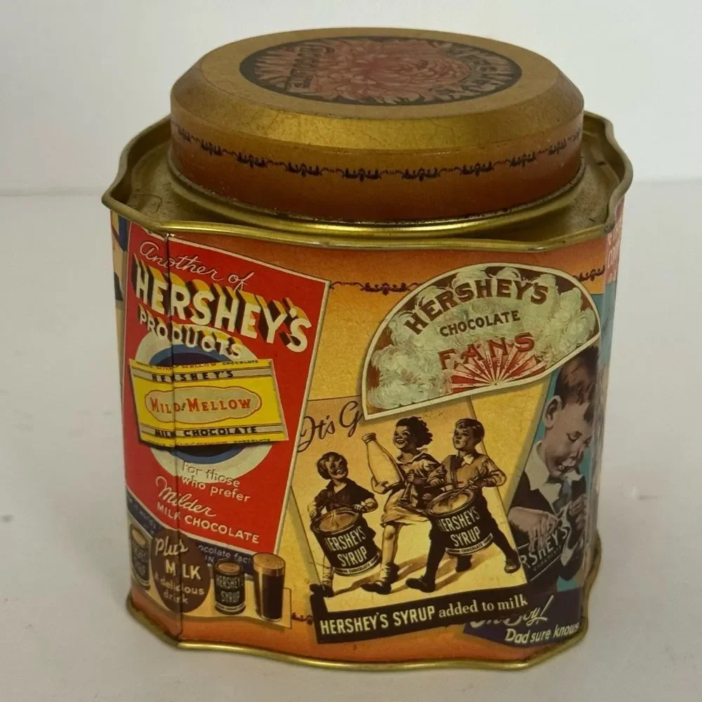vintage 1995 Hershey's Chocolate Edition #3 collectible metal tin canister EMPTY